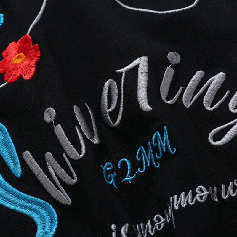 "Empty Stomach" Unisex Men Women Streetwear Graphic T-Shirt Daulet Apparel