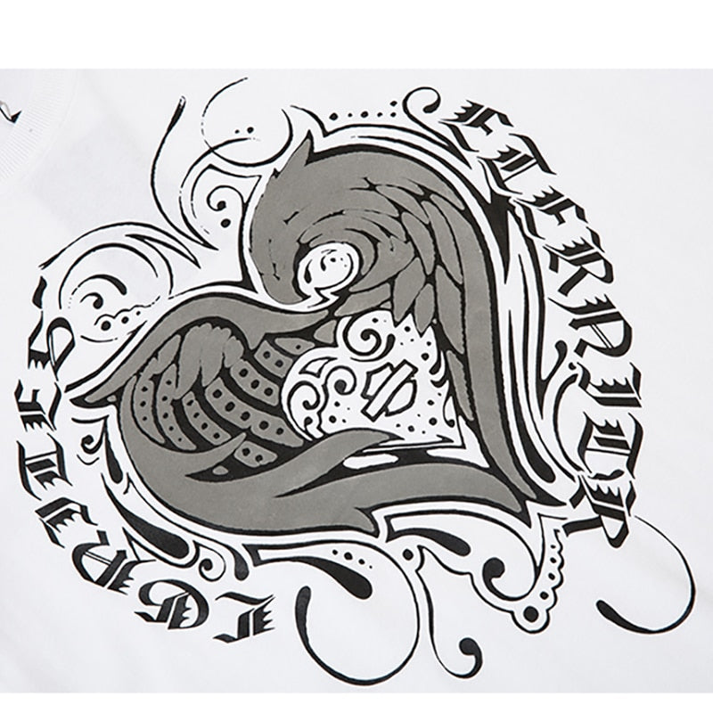 "Melted Heart" Unisex Men Women Streetwear Graphic T-Shirt Daulet Apparel