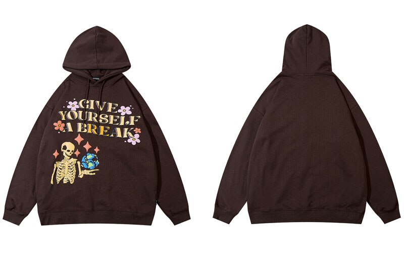 "Take A Break" Unisex Men Women Streetwear Graphic Hoodie Daulet Apparel