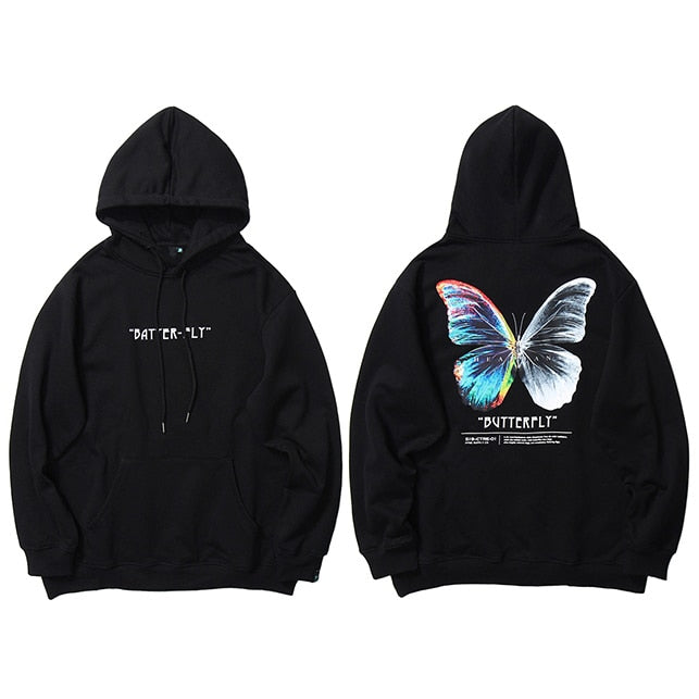 "Butterfly Effect" Unisex Men Women Streetwear Graphic Hoodie Daulet Apparel