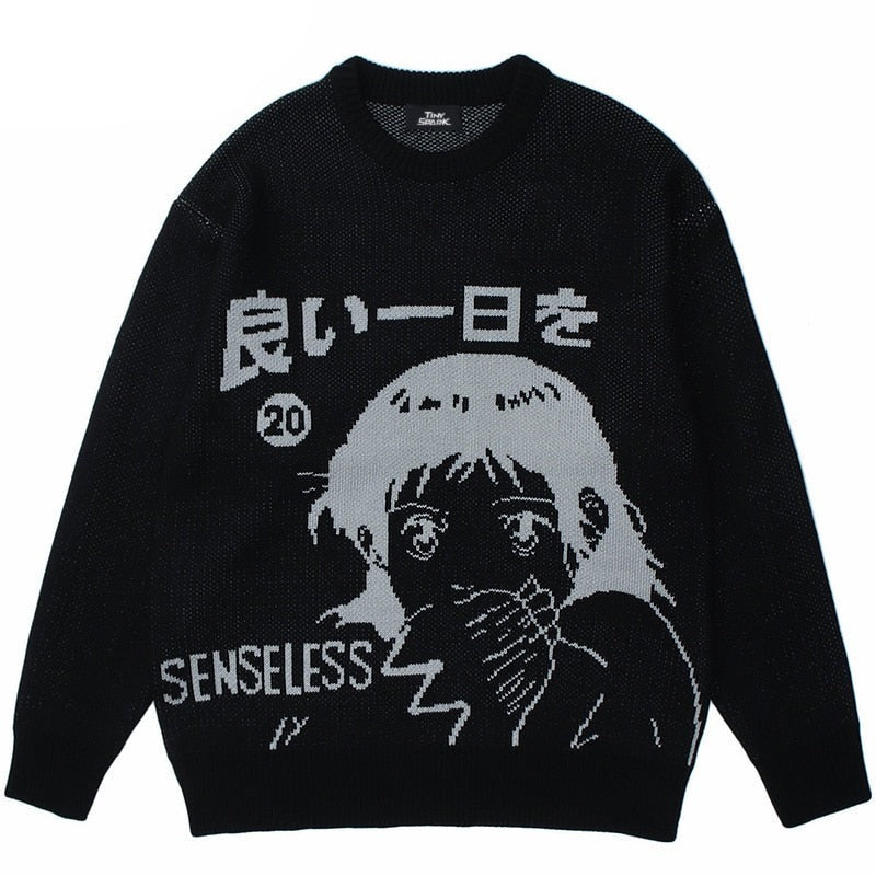 "Make Sense" Unisex Men Women Streetwear Graphic Sweater Daulet Apparel