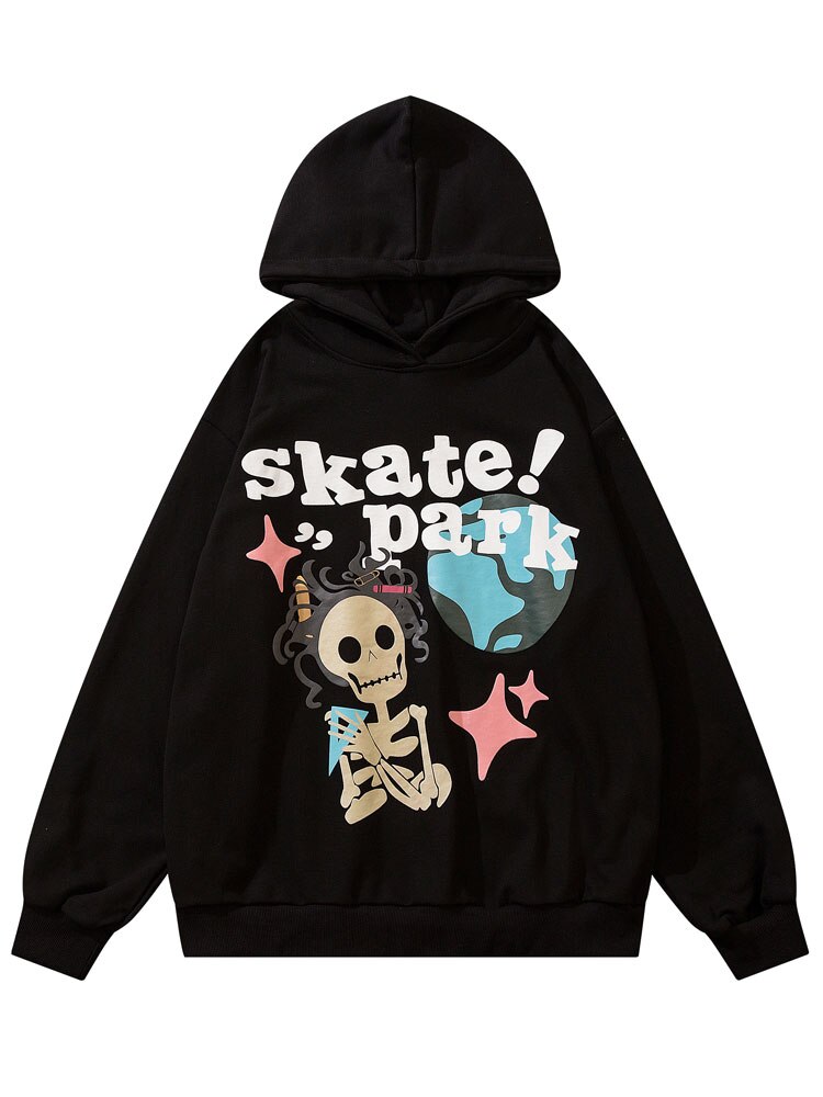 "Skate Park" Unisex Men Women Streetwear Graphic Hoodie Daulet Apparel