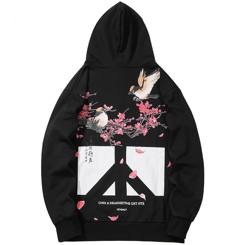 "Flying Away Forever" Unisex Men Women Streetwear Graphic Hoodie Daulet Apparel