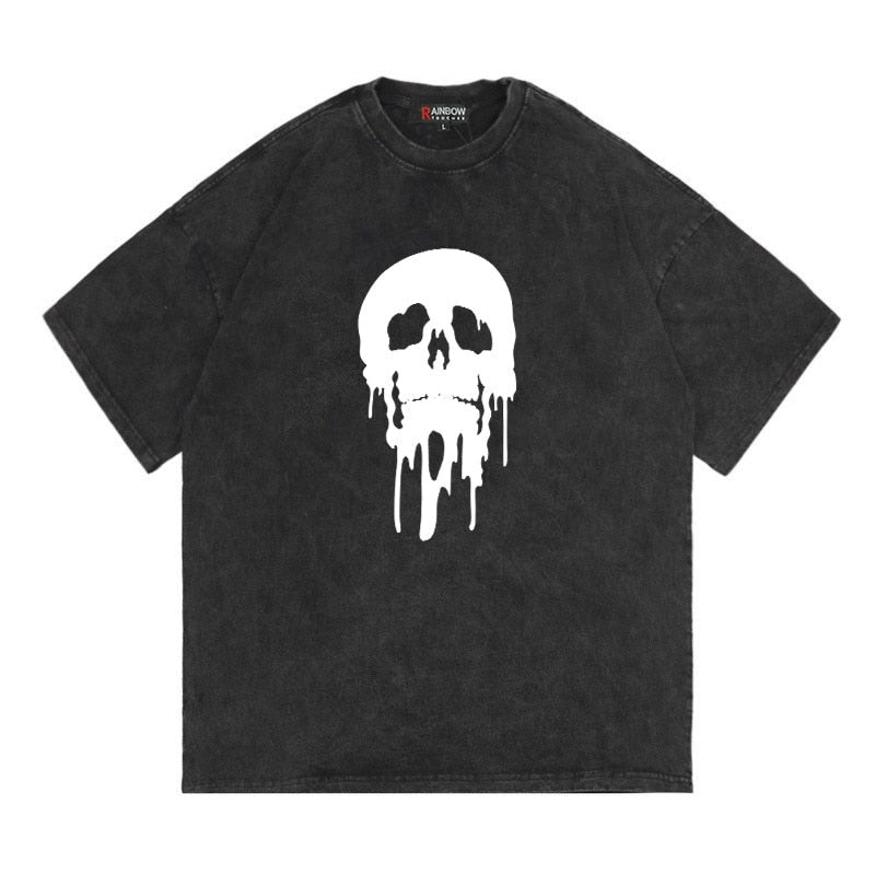 "Washed Away" Unisex Men Women Streetwear Graphic T-Shirt Daulet Apparel