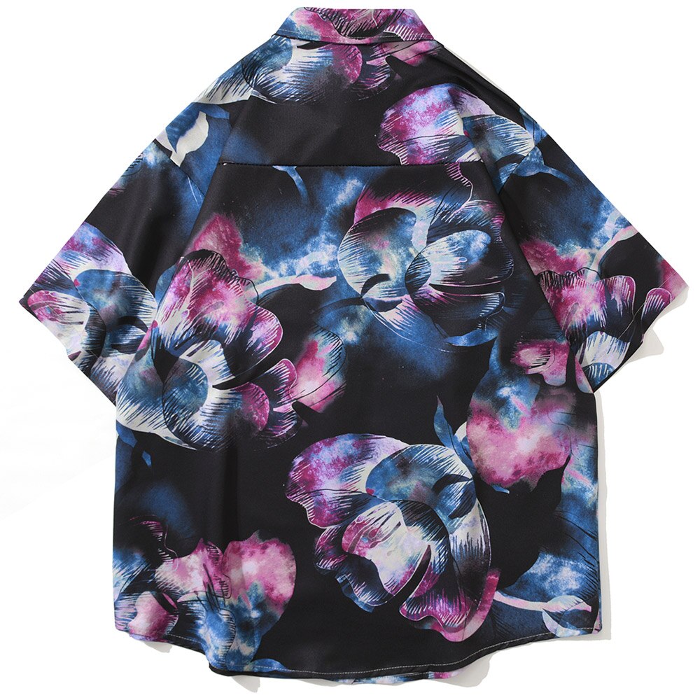 "Purple Night" Graphic Men Women Graphic Streetwear Shirt Daulet Apparel