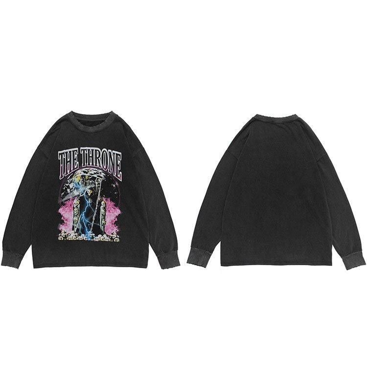 "The Throne" Unisex Men Women Streetwear Graphic Sweatshirt Daulet Apparel