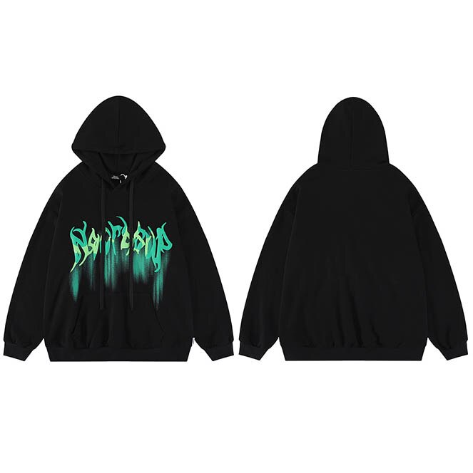 "Blurred Lines" Unisex Men Women Streetwear Graphic Hoodie Daulet Apparel