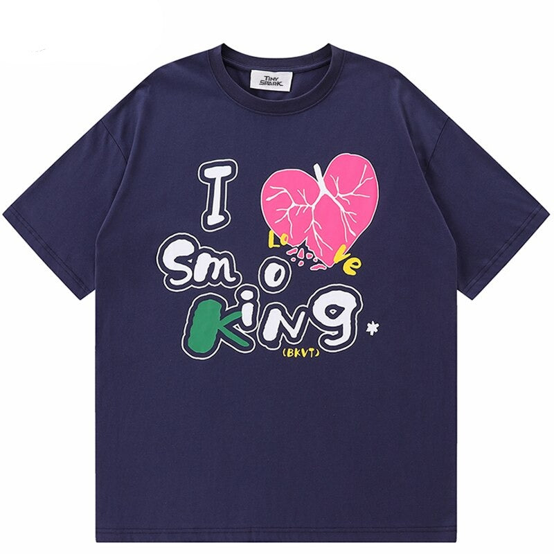 "The King" Unisex Men Women Streetwear Graphic T-Shirt Daulet Apparel