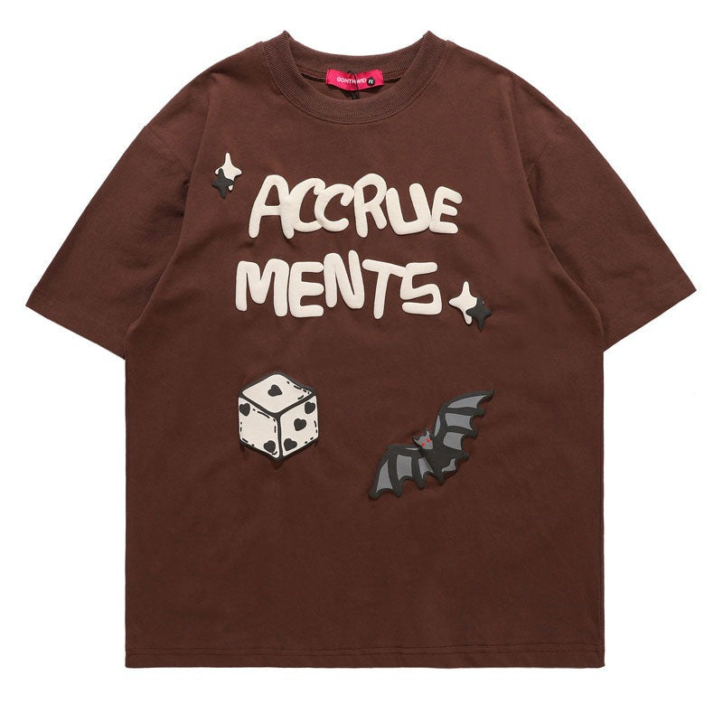 "Roll The Dice" Unisex Men Women Streetwear Graphic T-Shirt Daulet Apparel