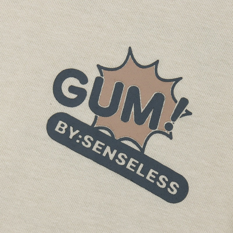 "Chewing Gum" Unisex Men Women Streetwear Graphic T-Shirt Daulet Apparel