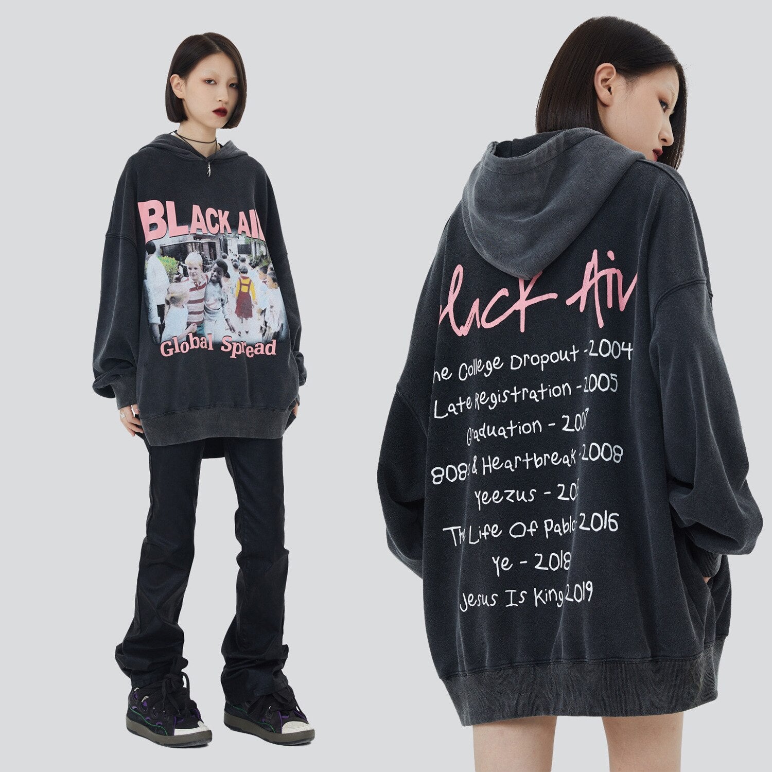 "Global Spread" Unisex Men Women Streetwear Graphic Hoodie Daulet Apparel