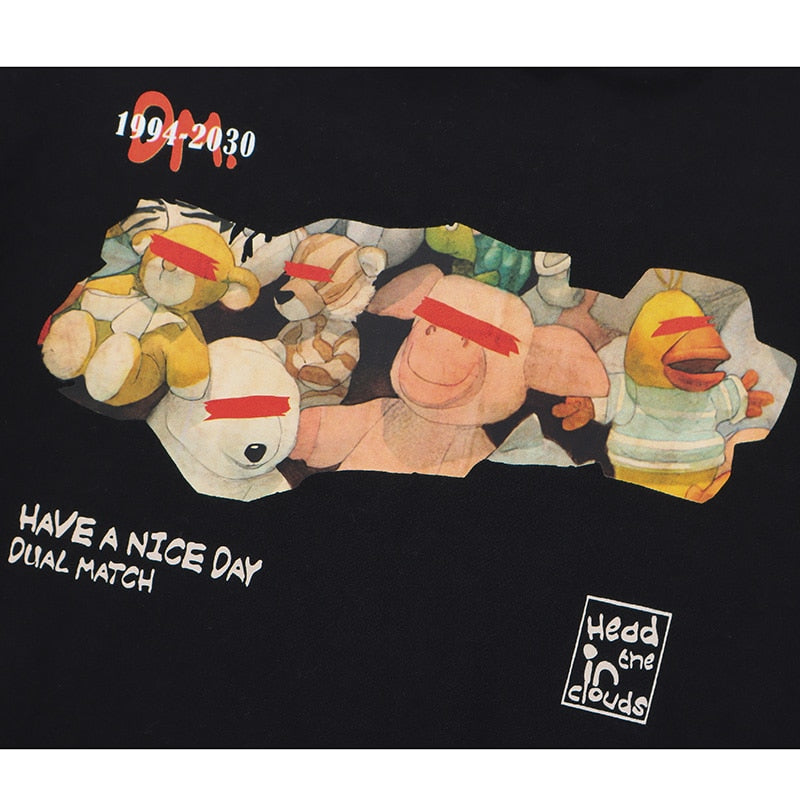 "Have A Nice Day" Unisex Men Women Streetwear Graphic Hoodie Daulet Apparel