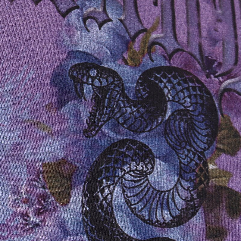 "Snake Skeleton" Unisex Men Women Streetwear Graphic T-Shirt Daulet Apparel