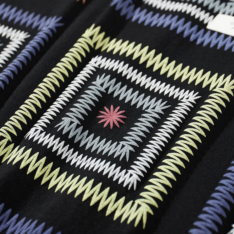 "Square Dance" Unisex Men Women Streetwear Graphic T-Shirt Daulet Apparel