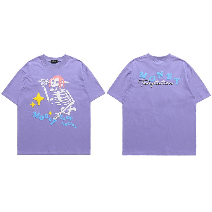 "Pink Hair" Unisex Men Women Streetwear Graphic T-Shirt Daulet Apparel