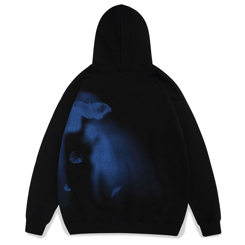 "Purple Ghost" Unisex Men Women Streetwear Graphic Hoodie Daulet Apparel