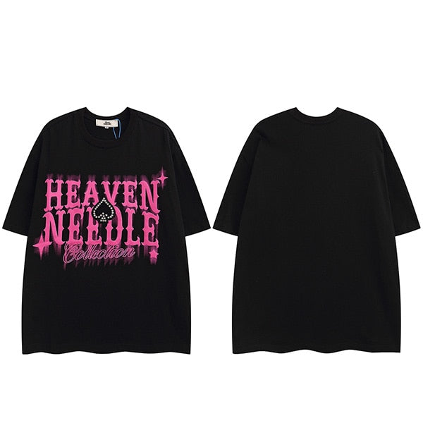 "Heaven Knows" Unisex Men Women Streetwear Graphic T-Shirt Daulet Apparel