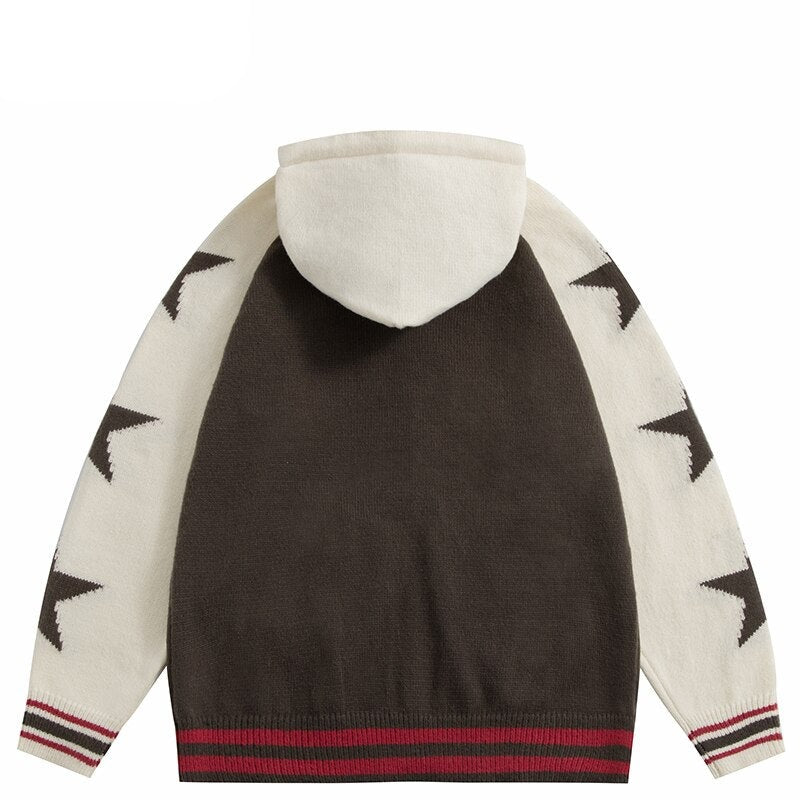 "Retro Stars" Unisex Men Women Streetwear Graphic Hoodie Daulet Apparel