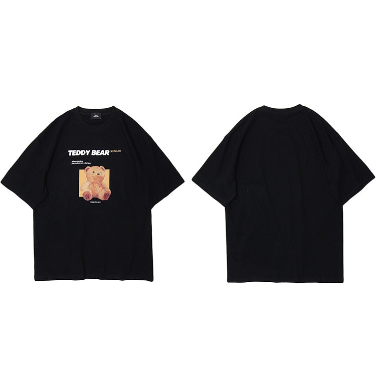 "Teddy Time" Unisex Men Women Streetwear Graphic T-Shirt Daulet Apparel
