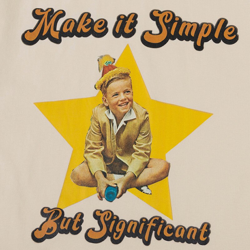 "Keep It Simple" Unisex Men Women Streetwear Graphic T-Shirt Daulet Apparel