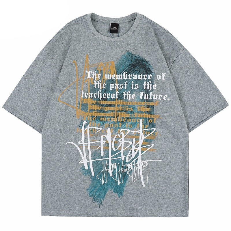 "The Past Life" Unisex Men Women Streetwear Graphic T-Shirt Daulet Apparel