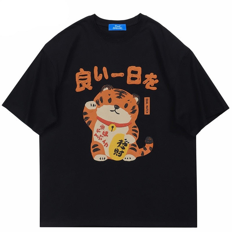 "Wave Away" Unisex Men Women Streetwear Graphic T-Shirt Daulet Apparel