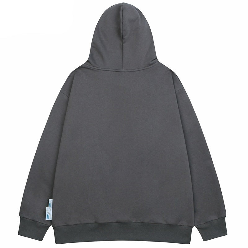 "Scared Kat" Unisex Men Women Streetwear Graphic Hoodie Daulet Apparel