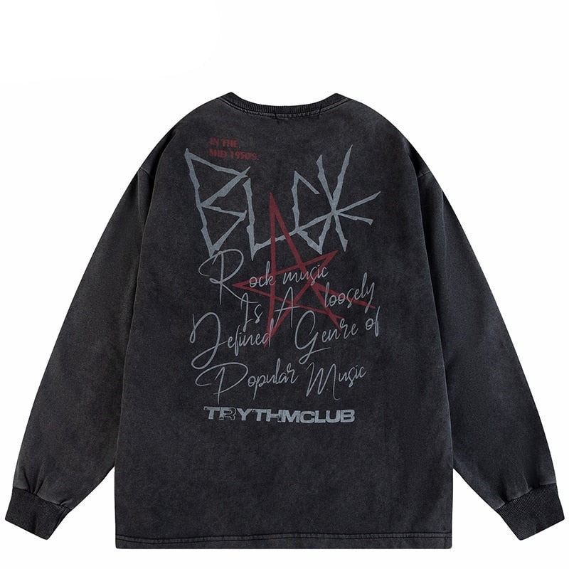 "Held Down" Unisex Men Women Streetwear Graphic Sweatshirt Daulet Apparel