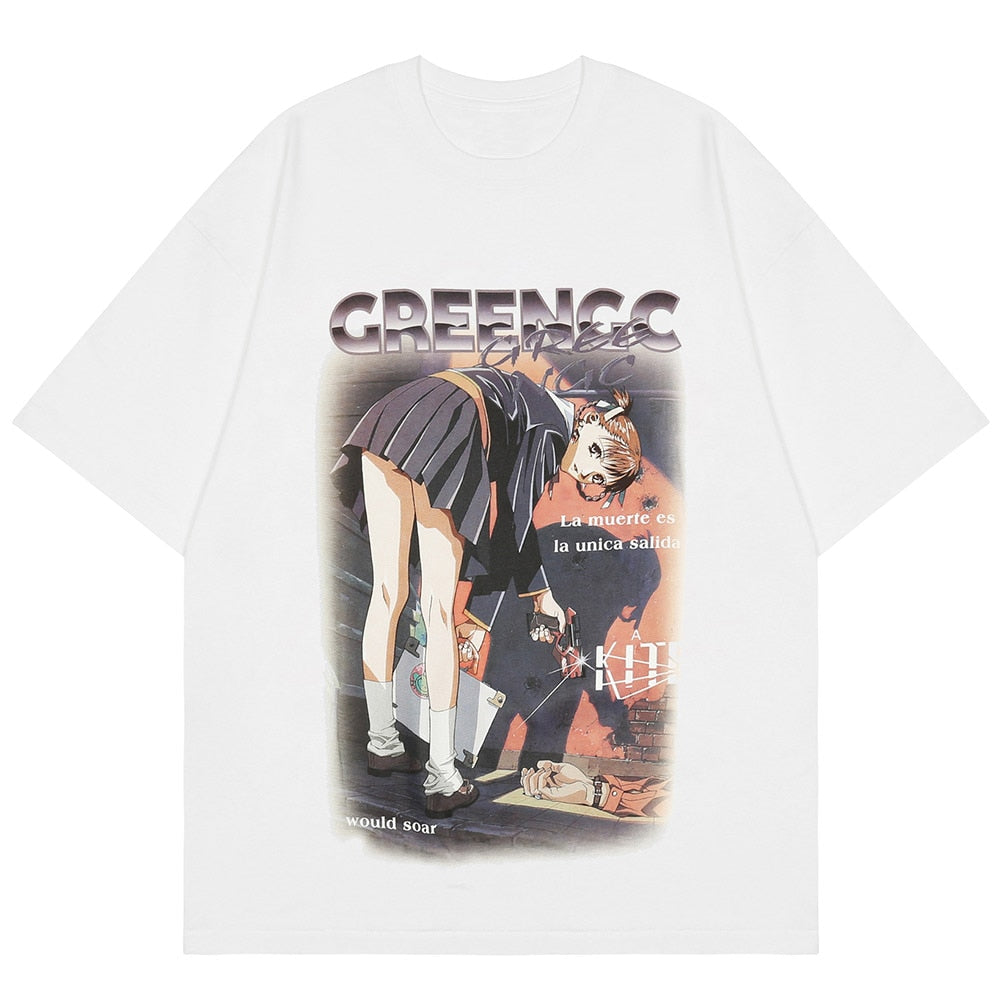 "Watching You" Unisex Men Women Streetwear Graphic T-Shirt Daulet Apparel