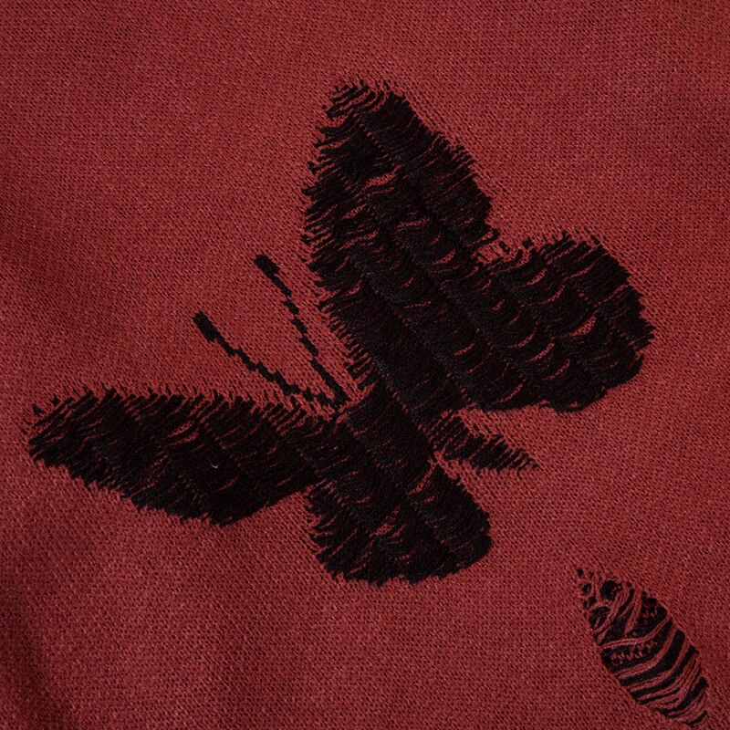 "Flying Away" Unisex Men Women Streetwear Graphic Sweater Daulet Apparel