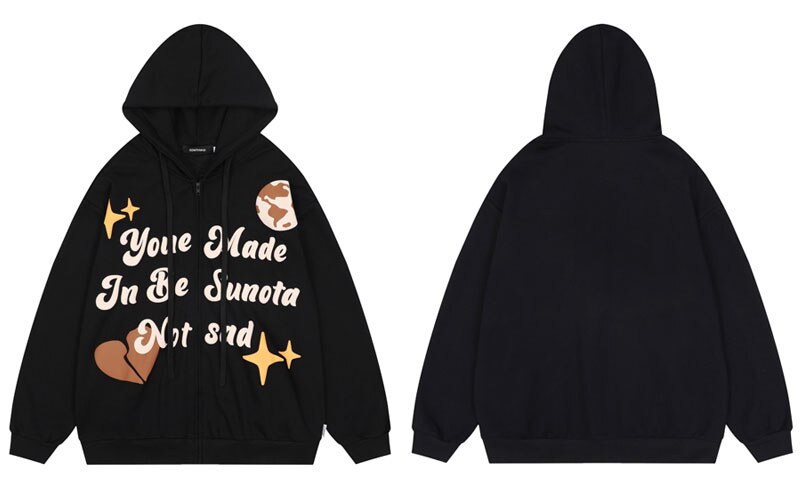 "Don't Be Sad" Unisex Men Women Streetwear Graphic Hoodie Daulet Apparel