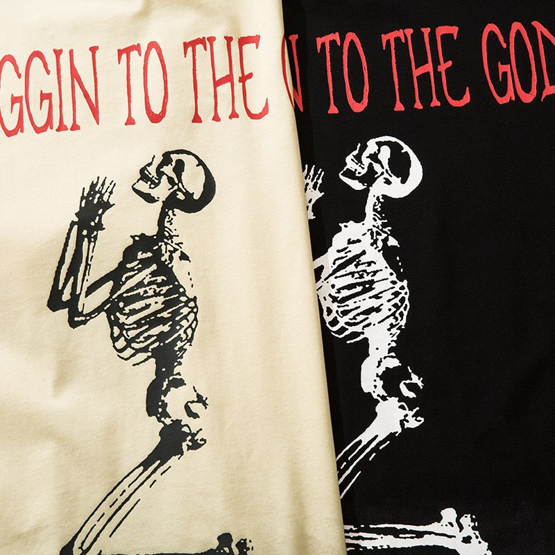 "White Caps" Unisex Men Women Streetwear Graphic T-Shirt Daulet Apparel