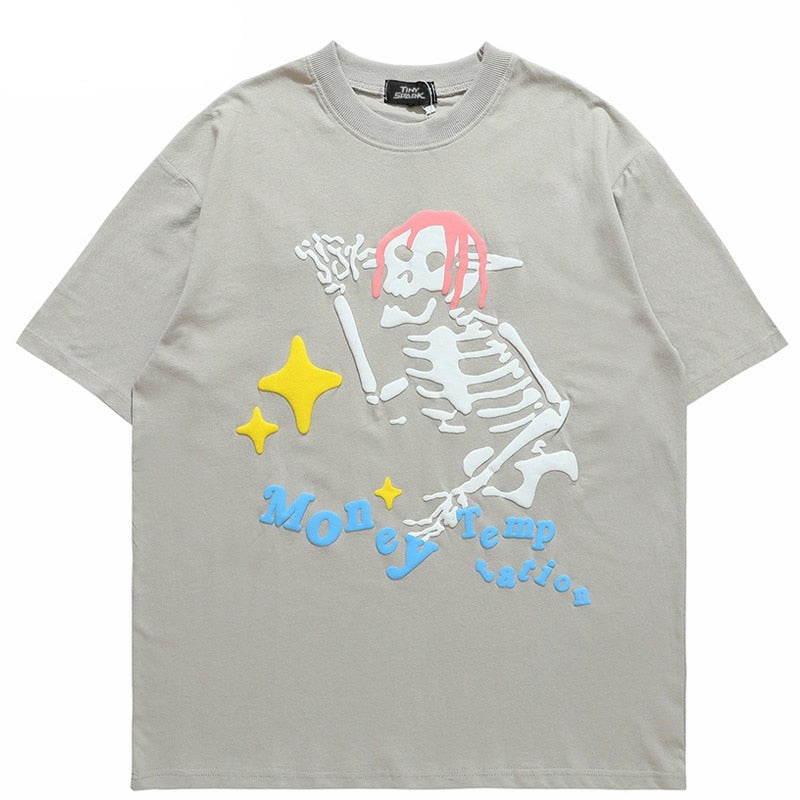 "Pink Hair" Unisex Men Women Streetwear Graphic T-Shirt Daulet Apparel