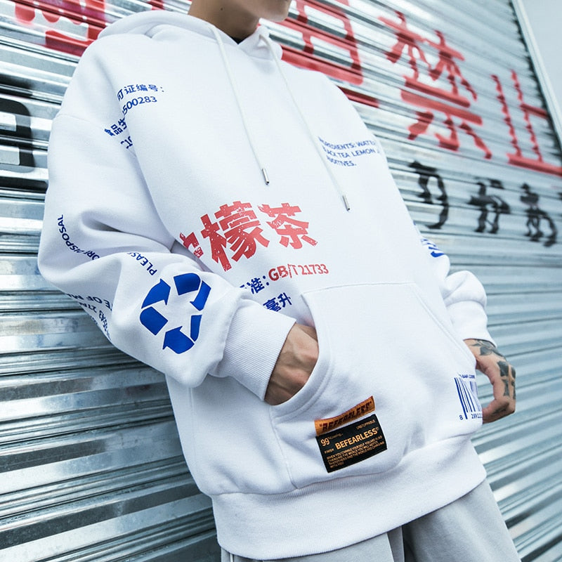 "Lemon Tea" Unisex Men Women Streetwear Graphic Hoodie Daulet Apparel