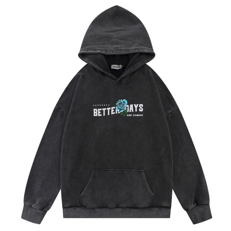"Better Days" Unisex Men Women Streetwear Graphic Hoodie Daulet Apparel