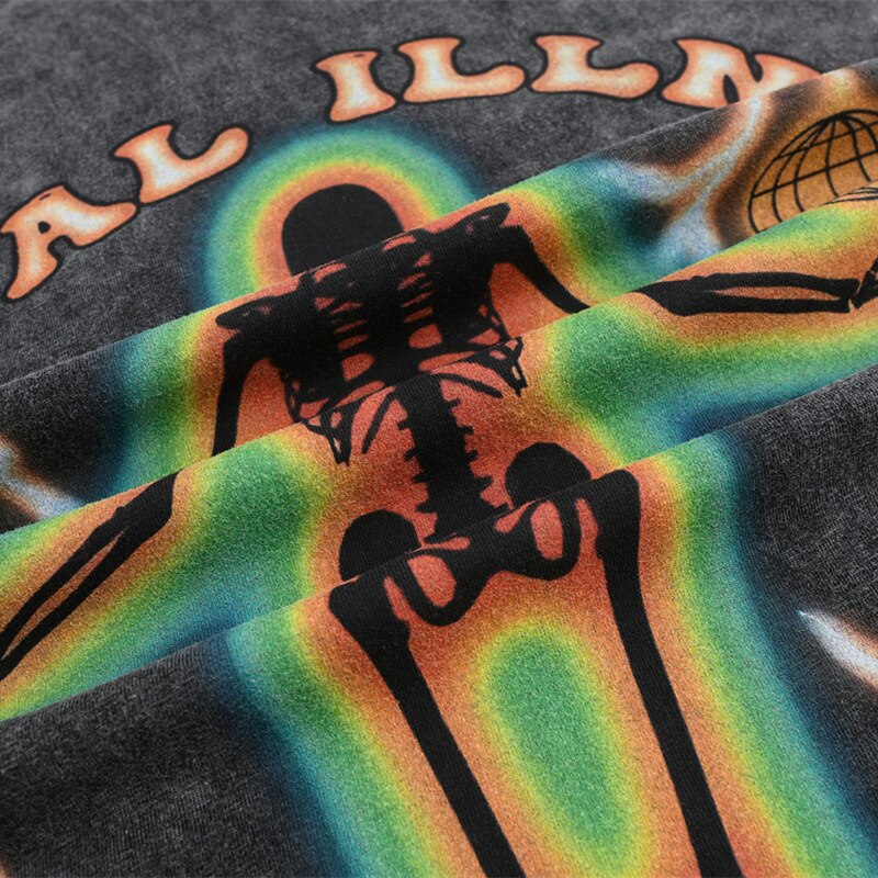 "Green Shadow" Unisex Men Women Streetwear Graphic T-Shirt Daulet Apparel