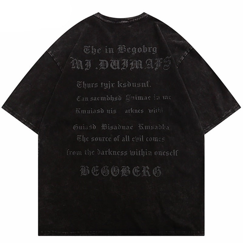 "Written In Stone" Unisex Men Women Streetwear Graphic T-Shirt Daulet Apparel