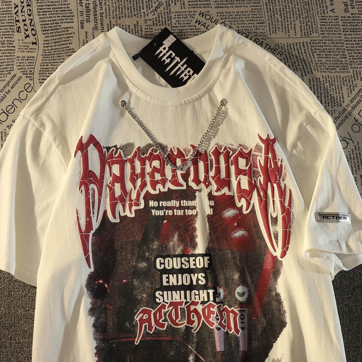 "Enjoy The Sunlight" Unisex Men Women Streetwear Graphic T-Shirt Daulet Apparel