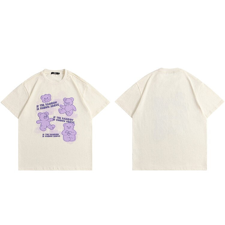 "Rainbow" Unisex Men Women Streetwear Graphic T-Shirt Daulet Apparel