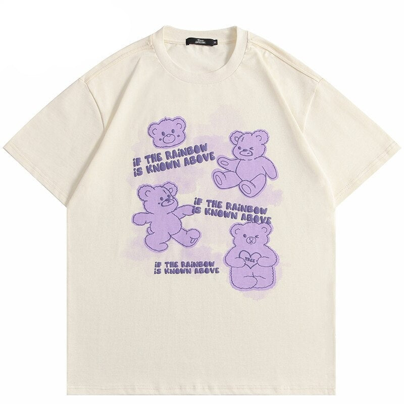 "Rainbow" Unisex Men Women Streetwear Graphic T-Shirt Daulet Apparel