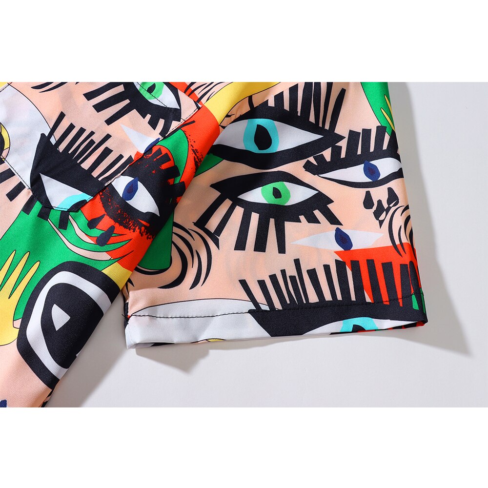 "Double Trouble" Unisex Men Women Streetwear Graphic Shirt Daulet Apparel