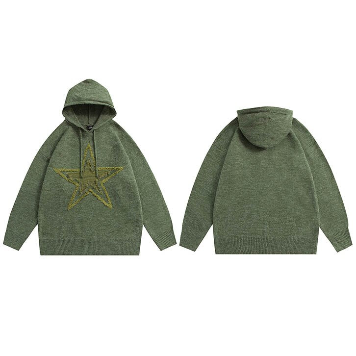 "Golden Star" Unisex Men Women Streetwear Graphic Hoodie Daulet Apparel