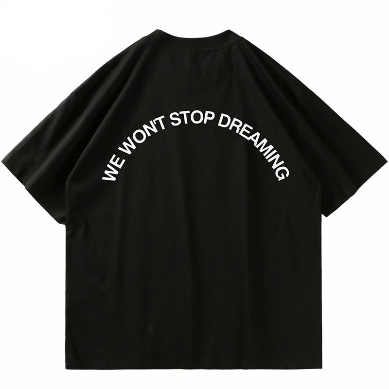 "Burning Flame" Unisex Men Women Streetwear Graphic T-Shirt Daulet Apparel