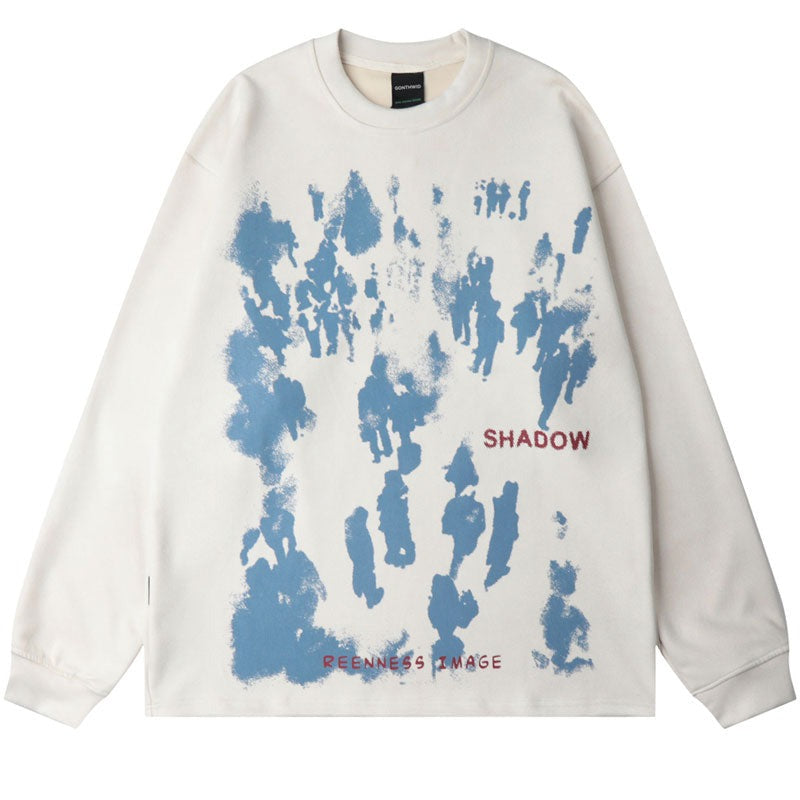 "Shadow Effect" Unisex Men Women Streetwear Graphic Sweatshirt Daulet Apparel