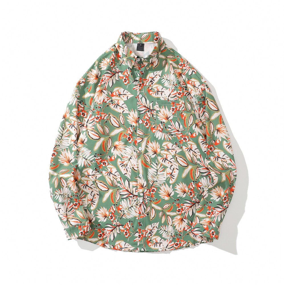 "Branches" Unisex Men Women Streetwear Graphic Button Up Shirt Daulet Apparel