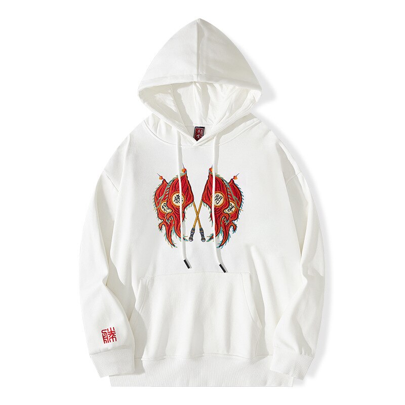 "Two Flags" Unisex Men Women Streetwear Graphic Hoodie Daulet Apparel