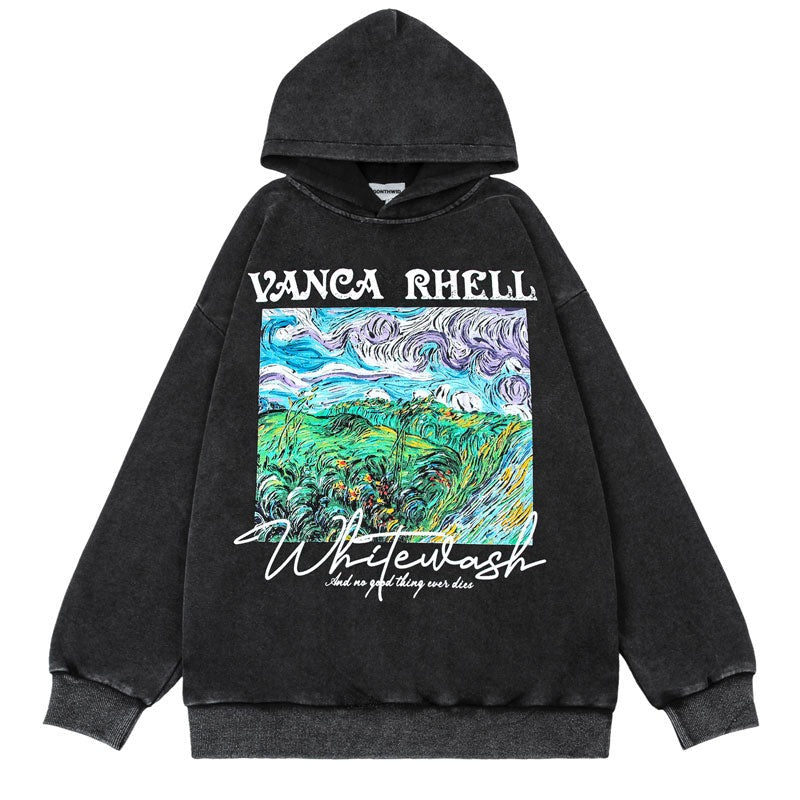 "Real Life" Unisex Men Women Streetwear Graphic Hoodie Daulet Apparel