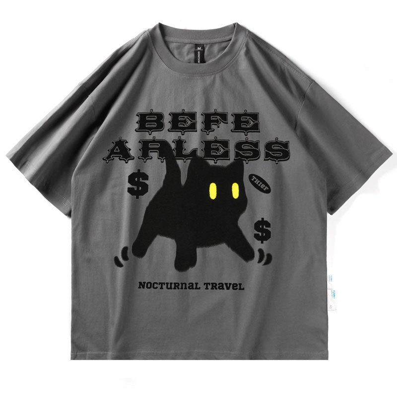 "Jump Scare" Unisex Men Women Streetwear Graphic T-Shirt Daulet Apparel