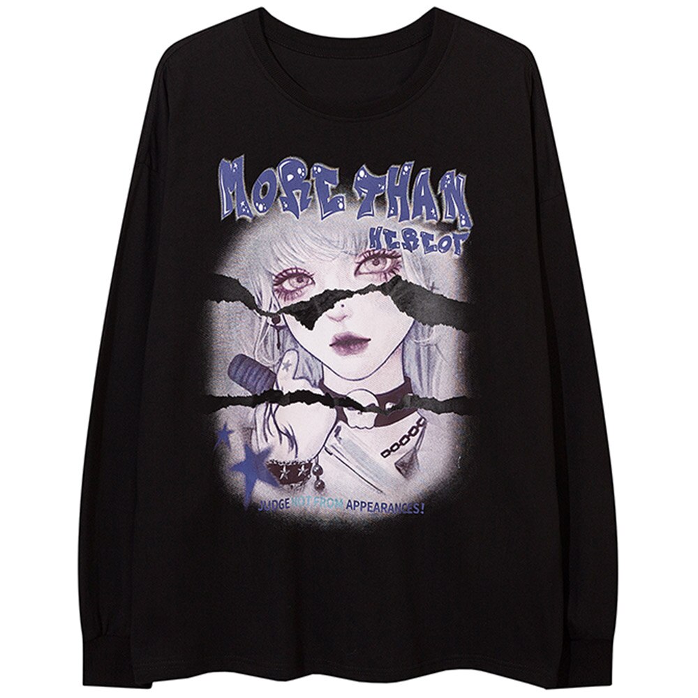 "Behind You" Unisex Men Women Streetwear Graphic Sweatshirt Daulet Apparel