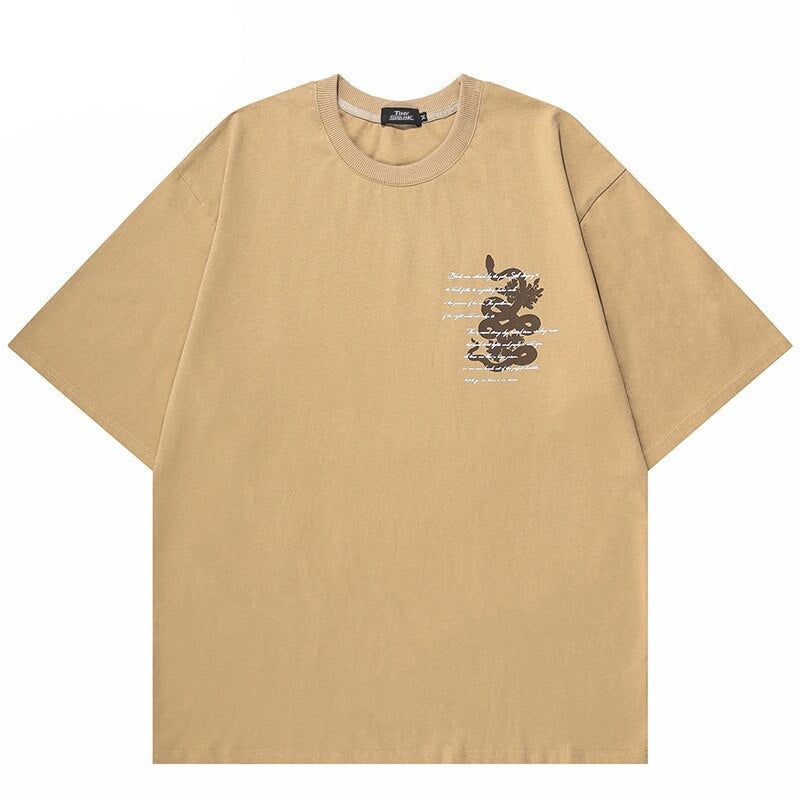 "Hidden Grass" Unisex Men Women Streetwear Graphic T-Shirt Daulet Apparel